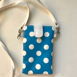 Yik Fung Blue and White Phone Pouch